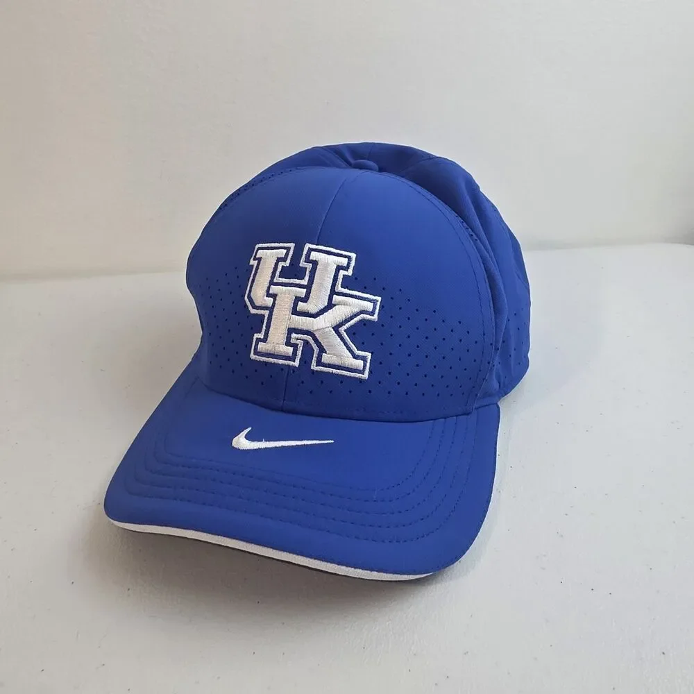 University Kentucky UK Nike Classic99 Dri-Fit Cap Hat Adult Size S/M Blue EUC